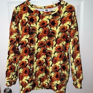 Sunflower Handmade Velvet Sweater Size Small